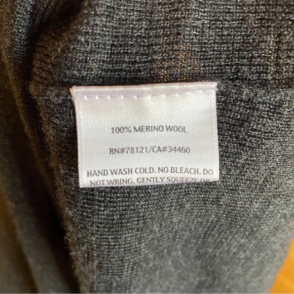 🔥 Eileen Fisher | Charcoal Gray Italian Merino Wool Knit Sleeveless Dress XS - Picture 7 of 7